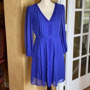 Jessica Simpson dress, royal blue/deep periwinkle long sleeve